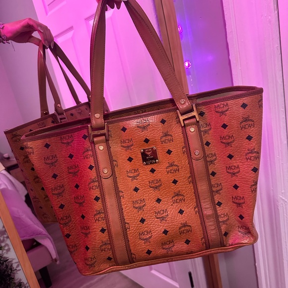 MCM cognac Tote - Picture 1 of 13